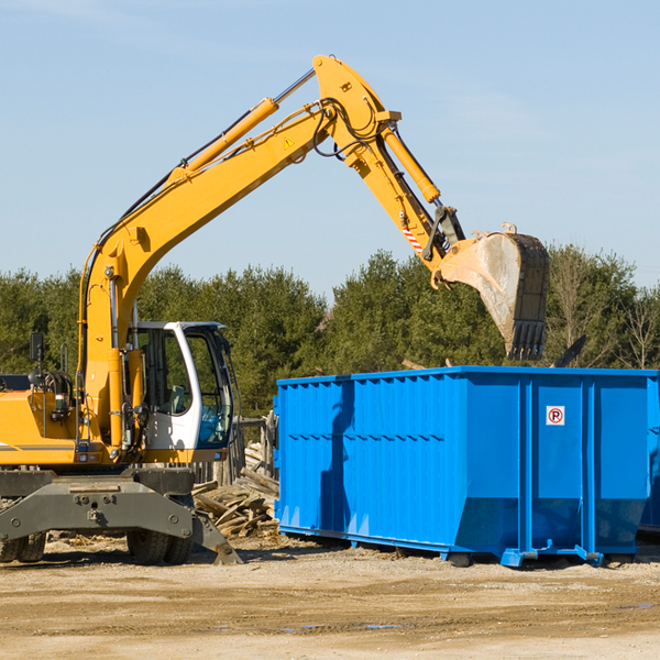 what size residential dumpster rentals are available in Prairie Du Long